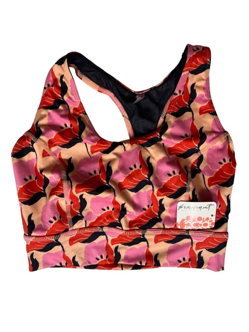 Free People Movement Ashford Printed Synergy Bra Size XS